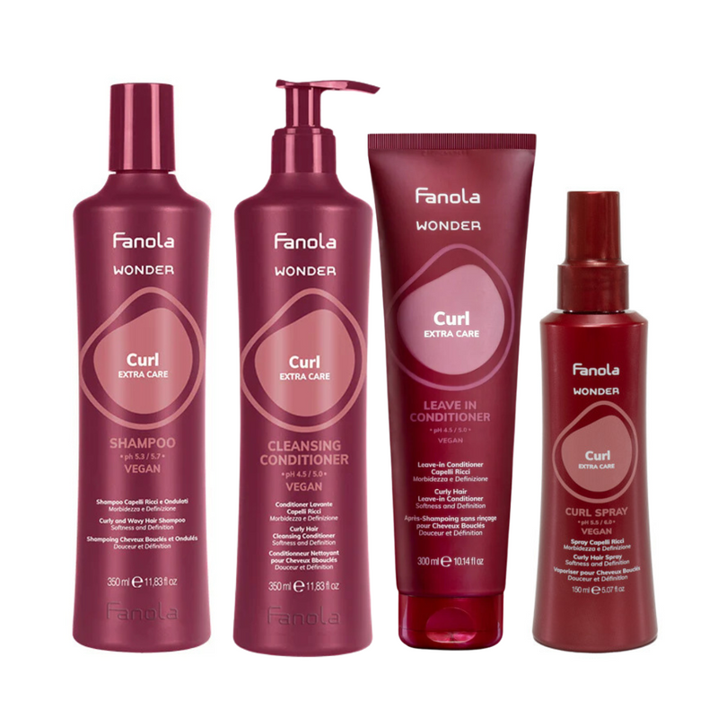 Fanola Wonder Curl Extra Care Quad Pack