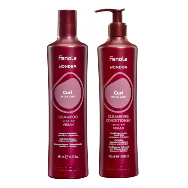 Fanola Wonder Curl Extra Care Shampoo & Conditioner 350ml Duo