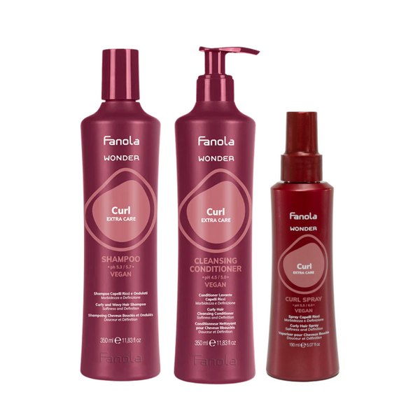 Fanola Wonder Curl Extra Care Trio Pack