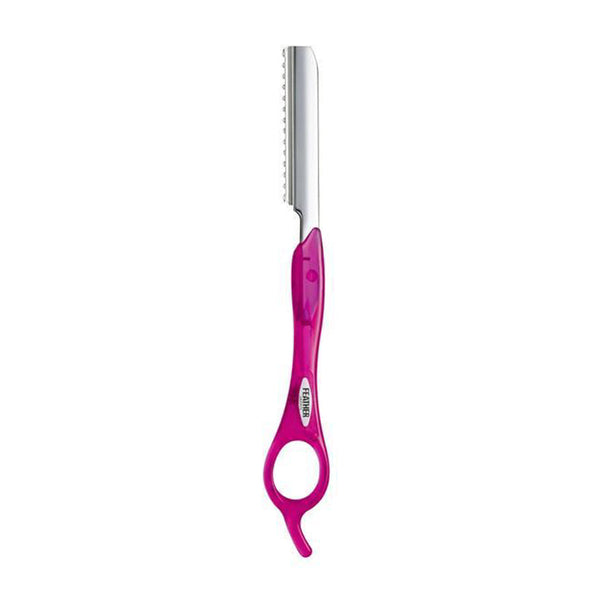 Feather Precision Cutting & Styling Razor Long Handle Fuchsia - Beautopia Hair & Beauty