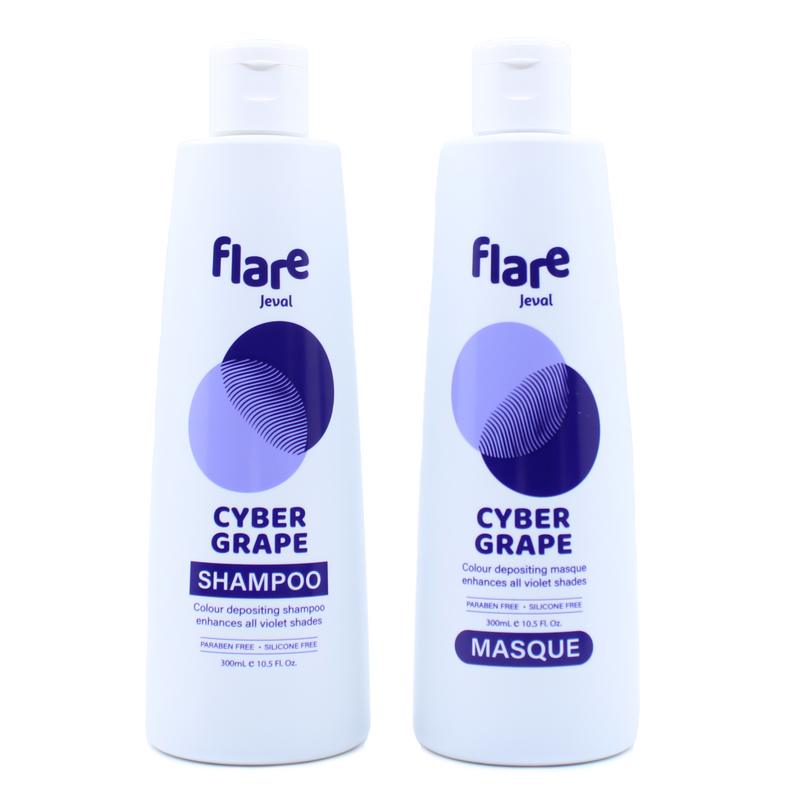 Jeval Flare Cyber Grape Shampoo & Masque Duo 300ml