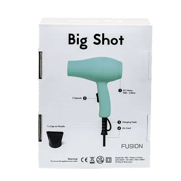 Fusion Big Shot Travel Dryer Teal