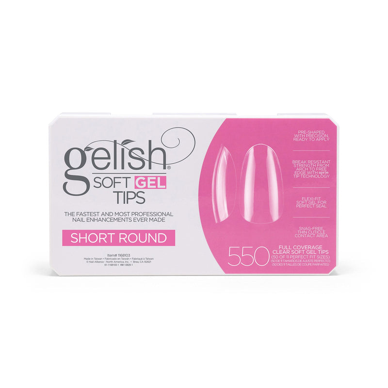 Gelish Soft Gel Tips Short Round