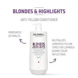 Goldwell DualSenses Blondes & Highlights Anti-Yellow Conditioner 1 Litre - Salon Style