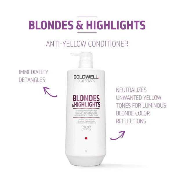 Goldwell Dualsenses Blondes & Highlights Anti Yellow Conditioner 1 Litre
