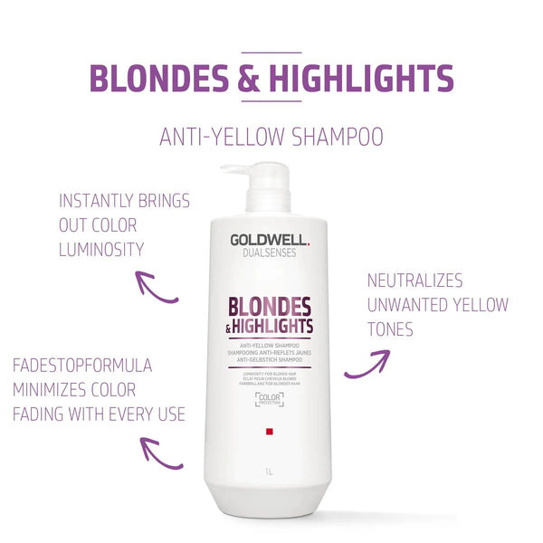Goldwell Dualsenses Blondes & Highlights Anti Yellow Shampoo 1 Litre