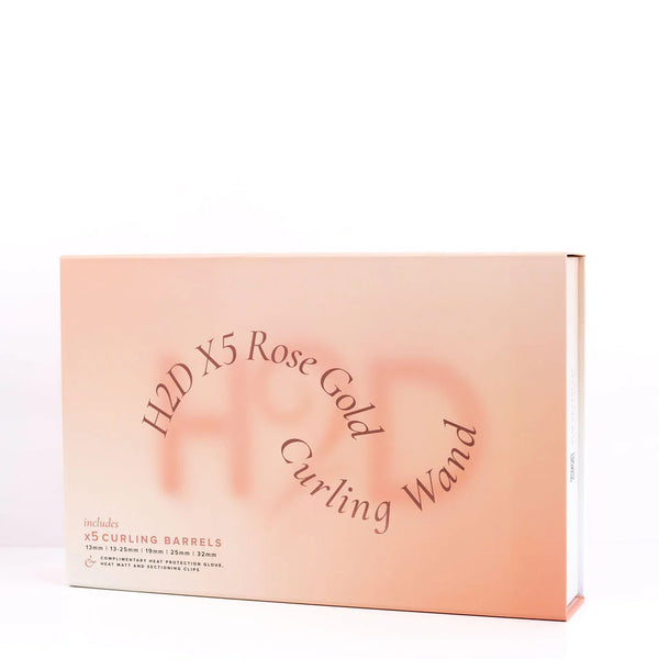 H2D X5 Professional Curling Wand Rose Gold