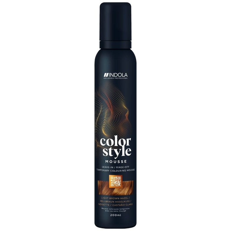 Indola Colour Style Mousse Light Brown Hazel 200ml