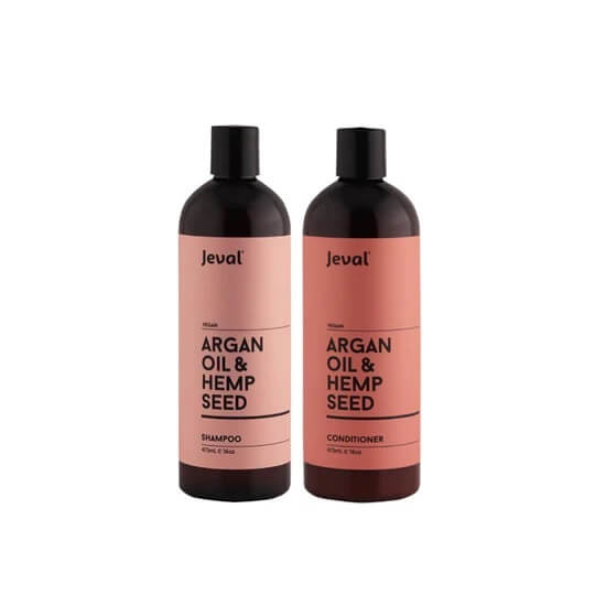 Jeval Argan Oil & Hemp Seed Shampoo 473ml - Salon Style
