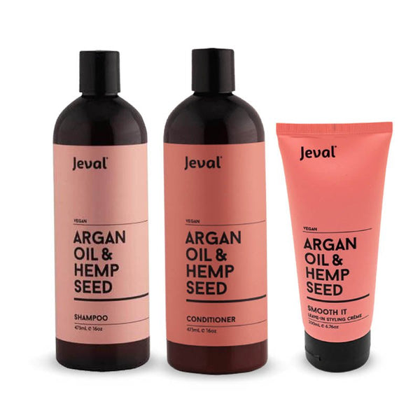 Jeval Argan Oil & Hemp Trio Pack - Salon Style