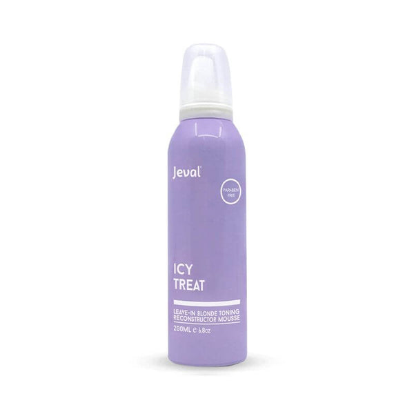 Jeval Icy Treat Leave-In Blonde Toning Reconstructor Mousse 200ml - Salon Style