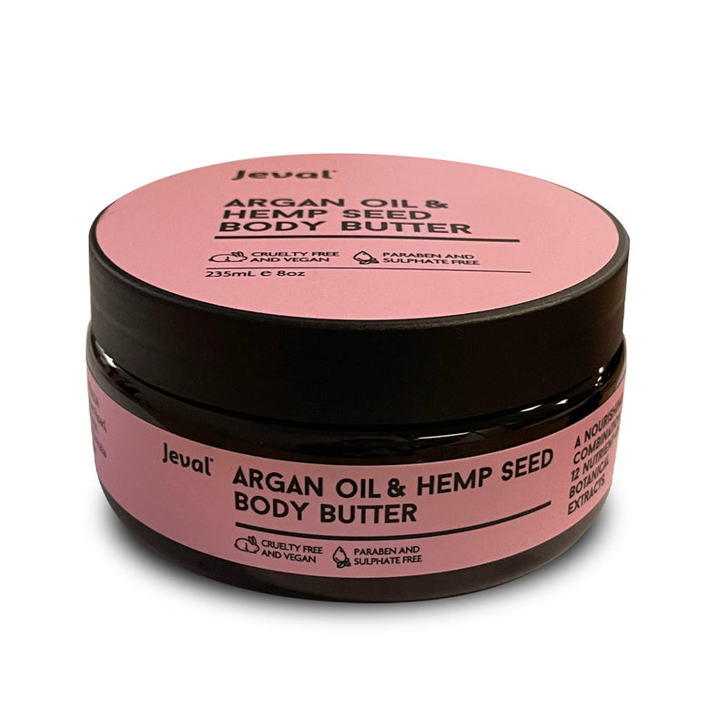 Jeval Argan Oil & Hemp Seed Body Butter 235ml - Beautopia Hair & Beauty