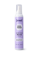 Jeval Cool Tones Silver Pearl Semi Permanent Mousse Colour 9.5-12 Ash Pearl 200ml