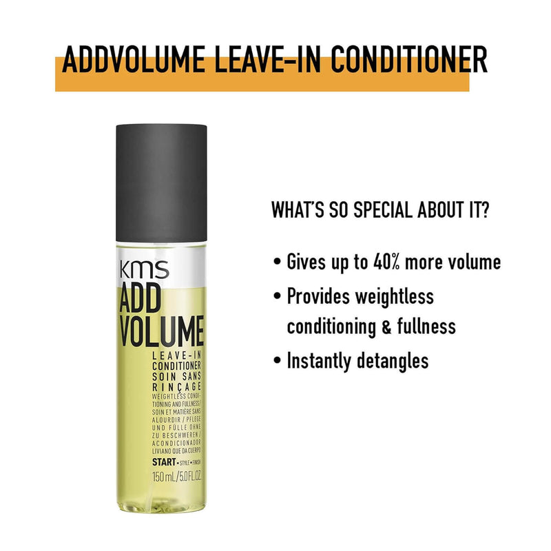 KMS Add Volume Leave-In Conditioner 150ml - Salon Style