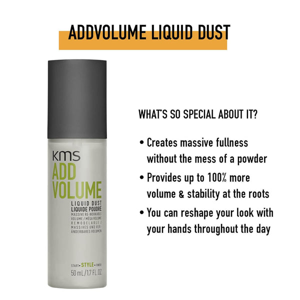 KMS Add Volume Liquid Dust 50ml - Salon Style
