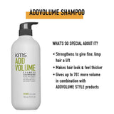 KMS Add Volume Shampoo 750ml - Salon Style