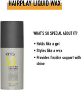 KMS Hair Play Liquid Wax 100ml - Salon Style