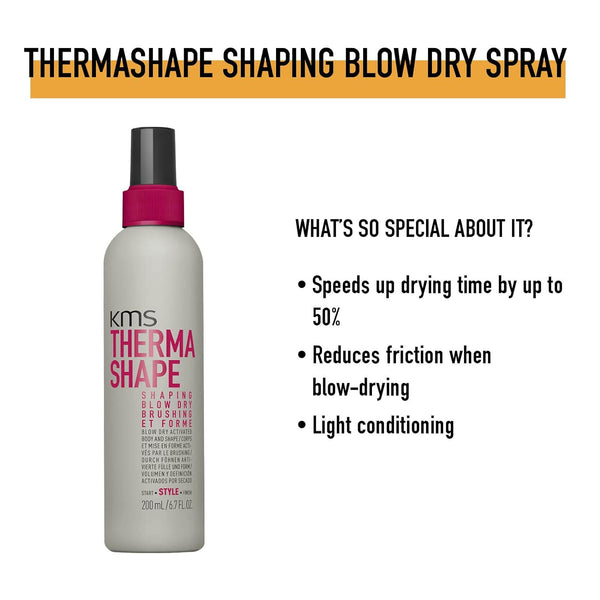 KMS Therma Shape Shaping Blow Dry Brushing 200ml - Salon Style