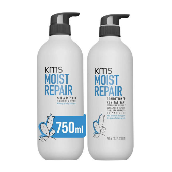 KMS Moist Repair Shampoo and Conditioner 750ml Duo Pack