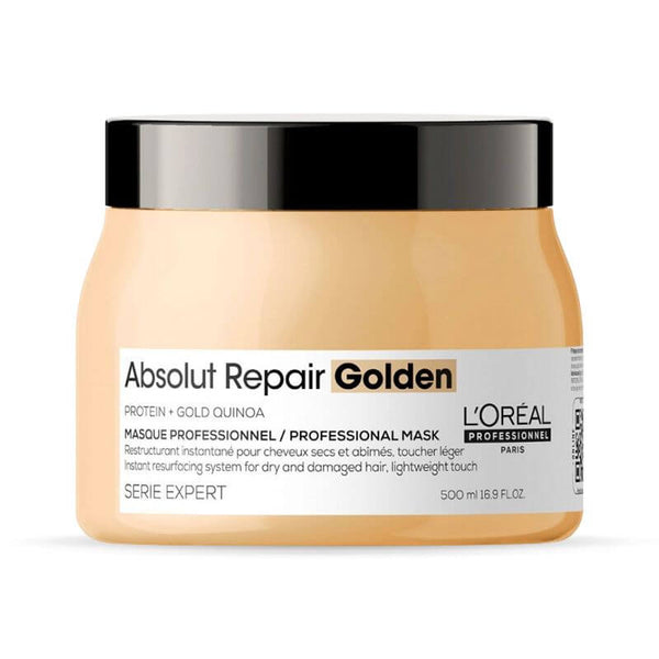 L'Oreal Professionnel Absolut Repair Golden Instant Baume Resurfacing Masque 500ml - LIMITED TIME ONLY - Salon Style