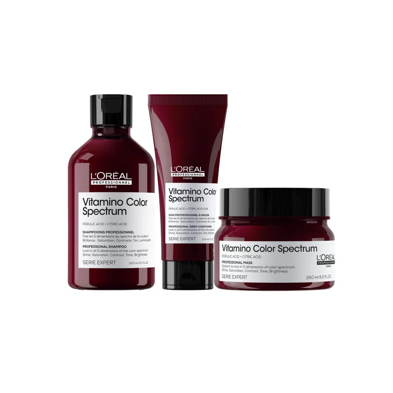 L'oreal Professionnel Vitamino Color Spectrum Shampoo, Conditioner and Mask Trio