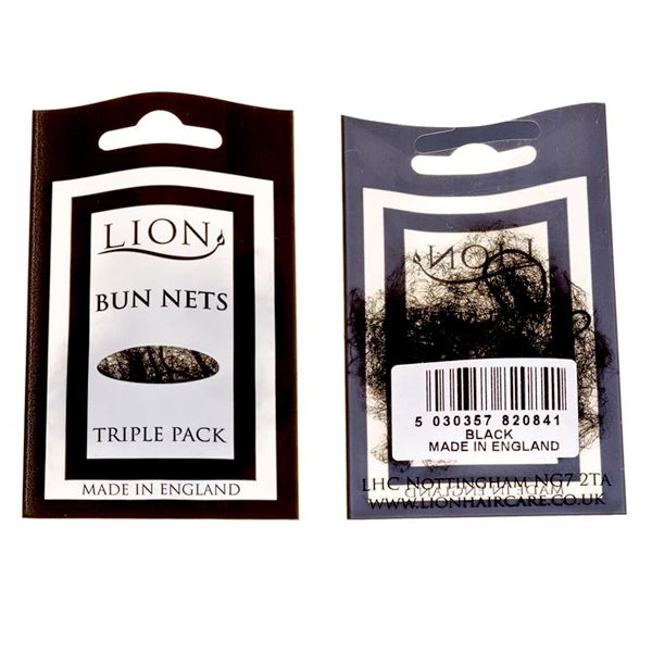Lion Bun Net 3pk Black - Beautopia Hair & Beauty