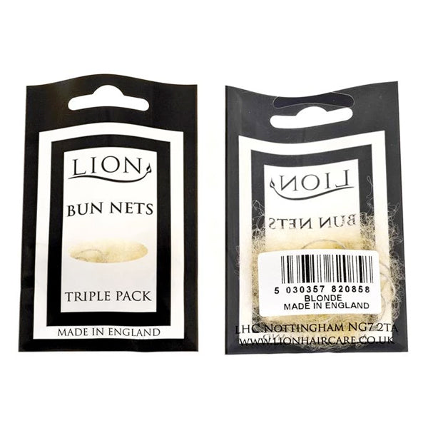Lion Bun Net 3pk Blonde - Beautopia Hair & Beauty