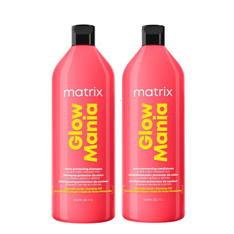 Matrix Glow Mania Color Protecting Shampoo & Conditioner 1 Litre Duo