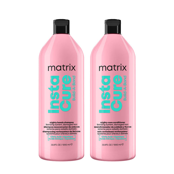 Matrix Instacure Build-A-Bond Mighty Bonds Shampoo & Conditioner 1 Litre Duo