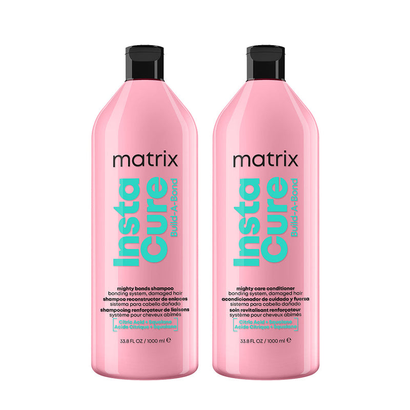 Matrix Instacure Build-A-Bond Mighty Bonds Shampoo & Conditioner 1 Litre Duo