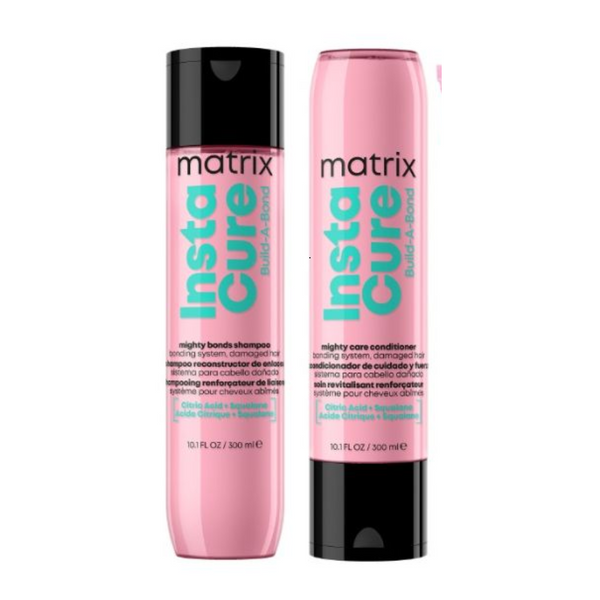 Matrix Instacure Build-A-Bond Mighty Bonds Shampoo & Conditioner 300ml Duo