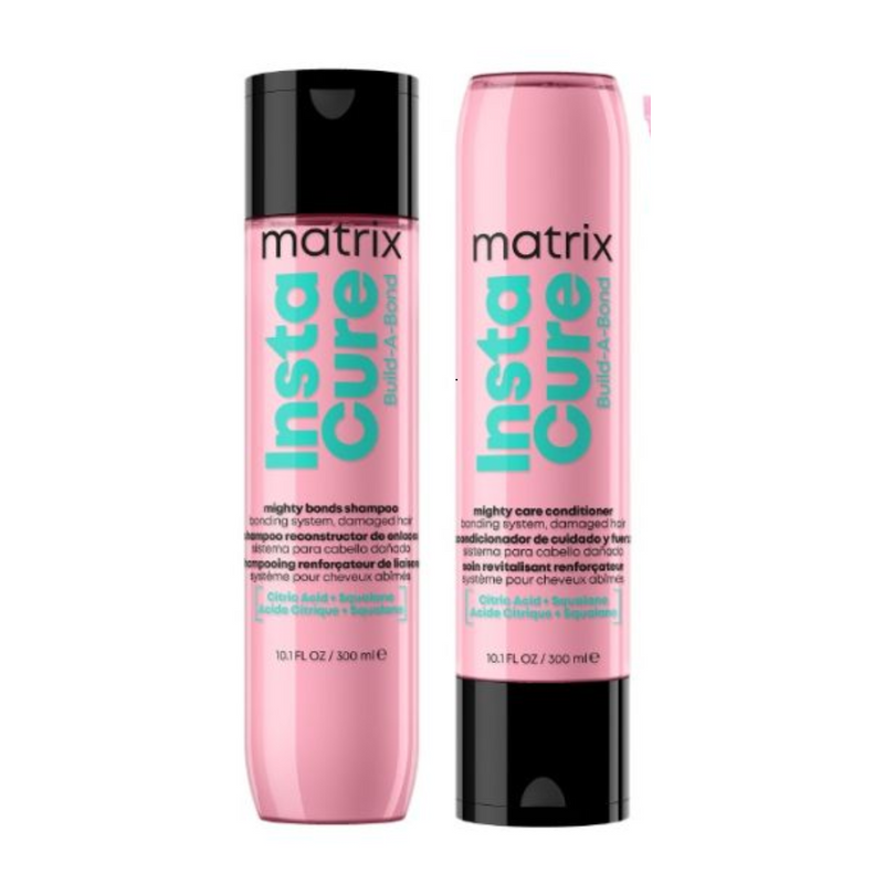 Matrix Instacure Build-A-Bond Mighty Bonds Shampoo & Conditioner 300ml Duo