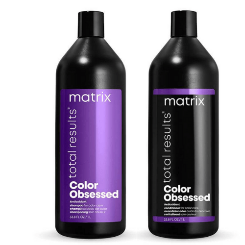 Matrix Total Results Color Obsessed Shampoo & Conditioner Litre Bundle - Salon Style