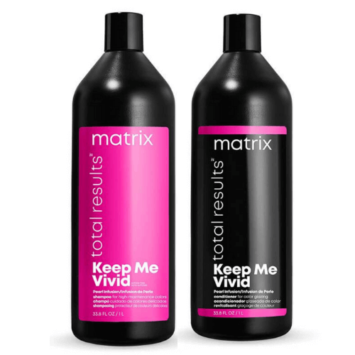 Matrix Total Results Keep Me Vivid Shampoo & Conditioner Litre Bundle - Salon Style