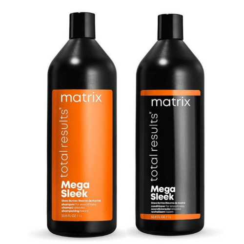 Matrix Total Results Mega Sleek Shampoo & Conditioner Litre Bundle - Salon Style