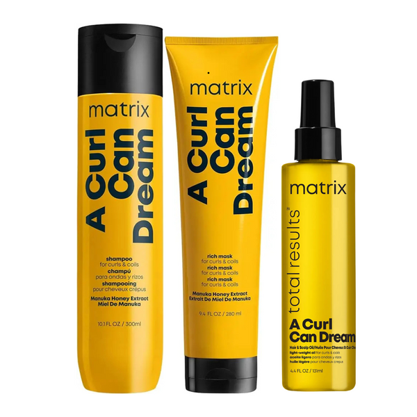 Matrix Total Results A Curl Can Dream Shampoo, Rich Mask & Oil Trio