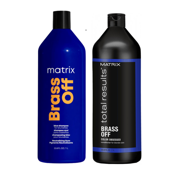 Matrix Total Results Brass Off Shampoo & Conditioner Duo 1 Litre