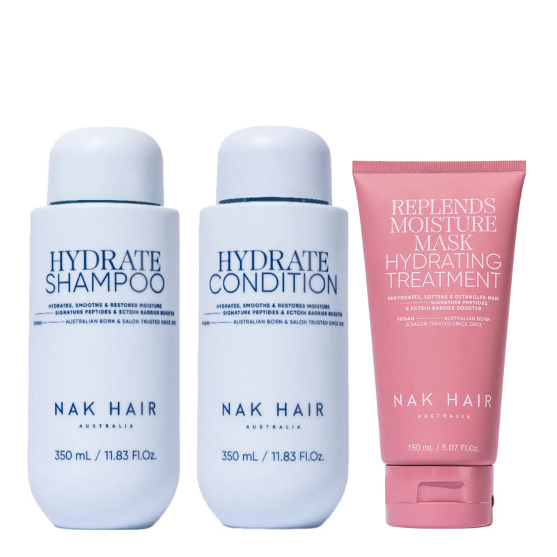 Nak Signature Hydrate Trio with Replends Moisture Mask Hydrating Treatment