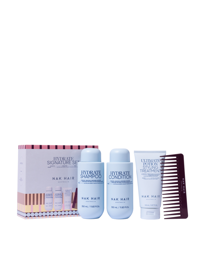 NAK Hair Signature Holiday Hydrate Trio Gift Pack