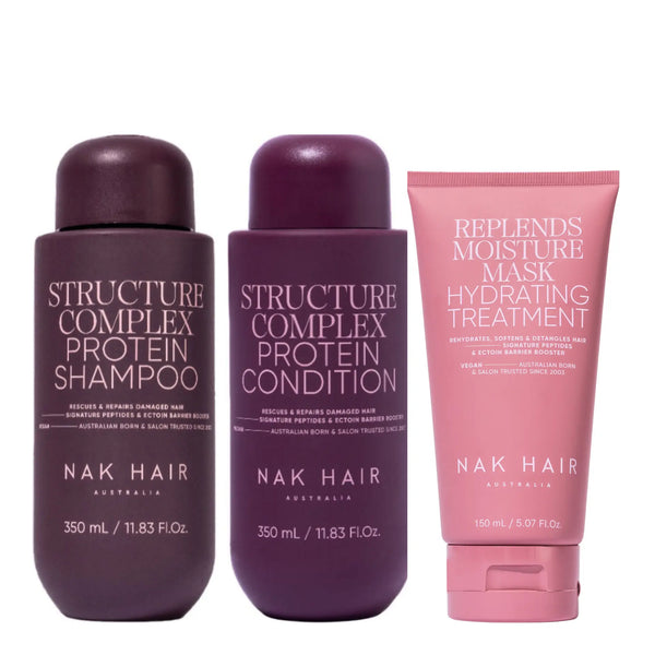 Nak Signature Structure Complex Trio with Replends Moisture Mask Hydrating Treatment