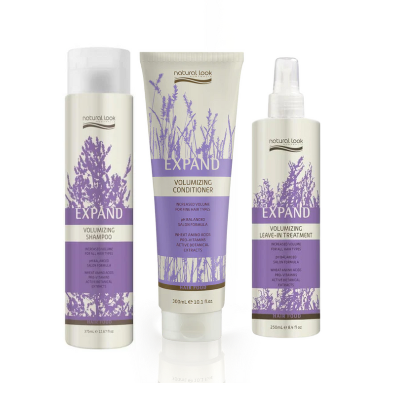 Natural Look Expand Volumizing Shampoo, Conditioner & Treatment Trio