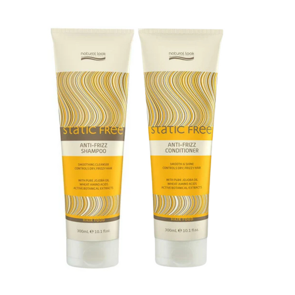 Natural Look Static Free Anti-Frizz Shampoo & Conditioner Duo 300ml