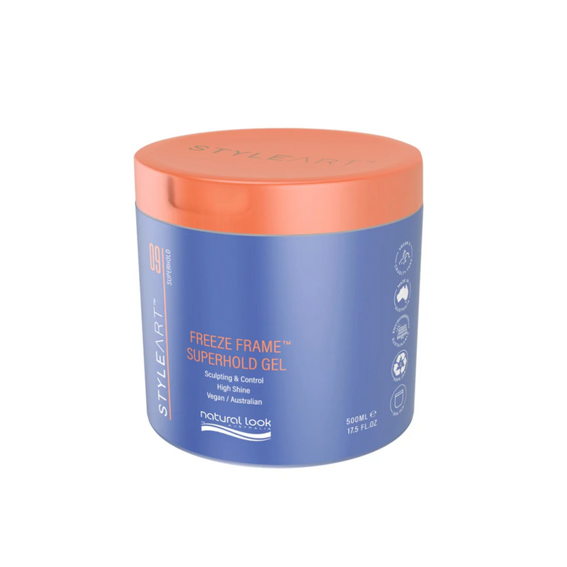 Natural Look Styleart Freeze Frame Superhold Styling Gel 500g