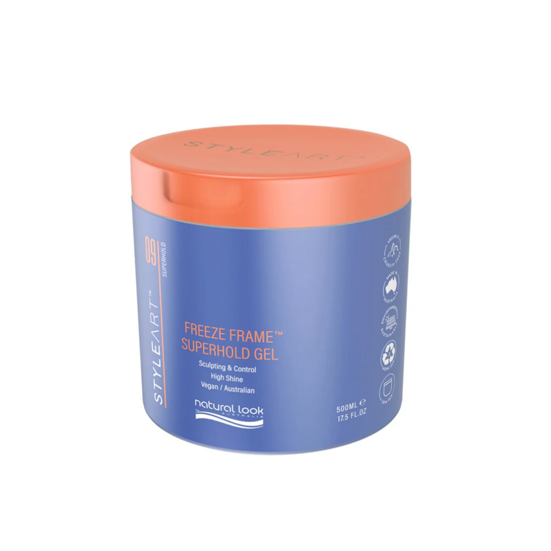 Natural Look Style Art Freeze Frame Superhold Styling Gel 500g