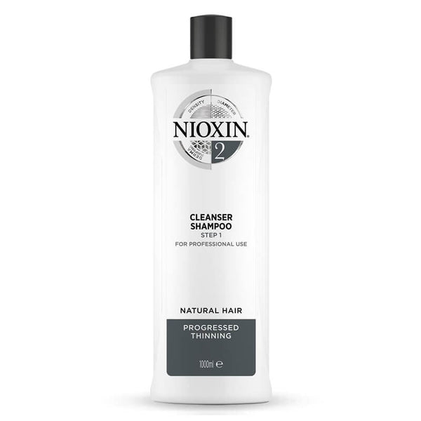 Nioxin System 2 Cleanser Shampoo 1 Litre - Salon Style