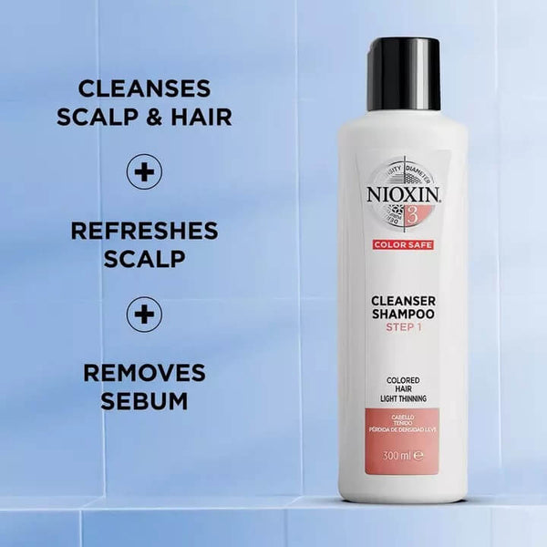 Nioxin System 3 Cleanser Shampoo 1 Litre - Salon Style