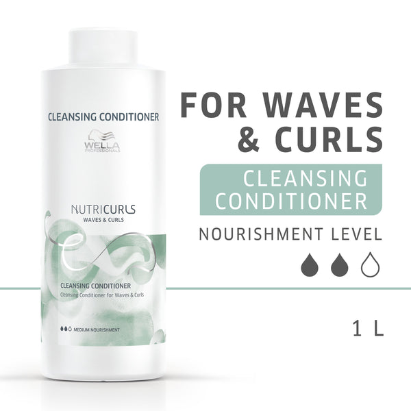 Wella Nutricurls Curl Cleansing Conditioner For Waves & Curls 1 Litre