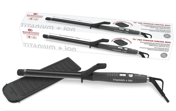 Olivia Garden Professional Titanium + Ion Curling Iron 19mm