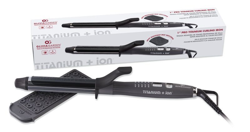 Olivia Garden Professional Titanium + Ion Curling Iron 25mm