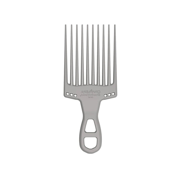 Olivia Garden Curly Hair Carbon Afro Comb 3-inch Grey
